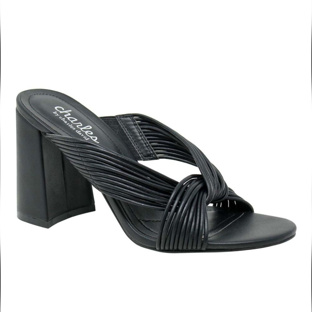 Black Crisscross Razzel Sandal